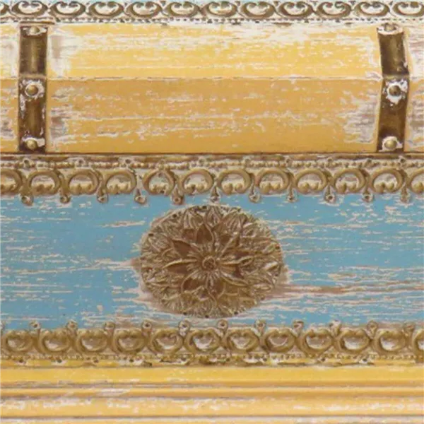 Chest Alexandra House Living Yellow Blue Mango wood 28 x 27 x 50 cm Traditional style