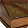 Jewelry box Alexandra House Living Dark brown Brass Mango wood 19 x 13 x 24 cm