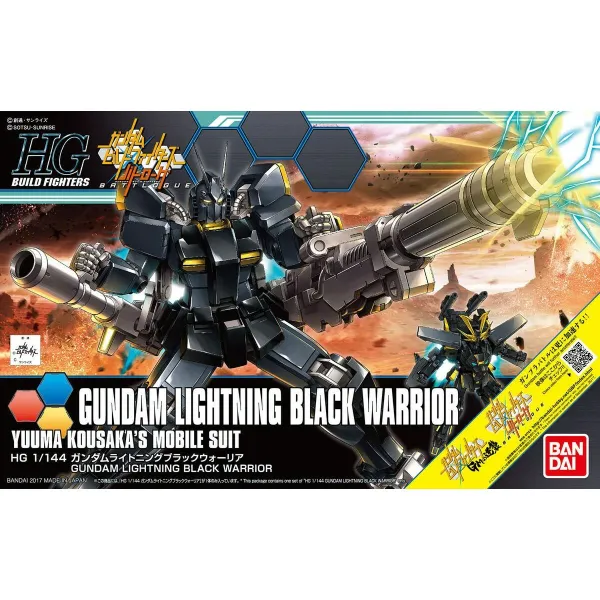 Kolekcionuojamos figūros Bandai HGBF 1/144 GUNDAM LIGHTNING BLACK WARRIOR Juoda Plastmasinis Animacija ir anime (japonų animacij