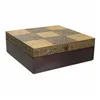 Jewelry box Alexandra House Living Dark brown Brass Mango wood MDF Wood 20 x 7 x 20 cm