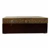 Jewelry box Alexandra House Living Dark brown Brass Mango wood MDF Wood 20 x 7 x 20 cm