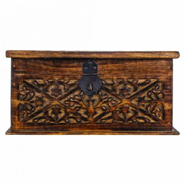 Chest Alexandra House Living Brown Mango wood 15 x 15 x 26 cm Traditional style