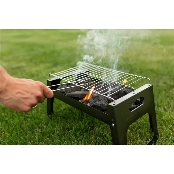 Coal Barbecue with Wheels Blaupunkt GC101 Black Steel