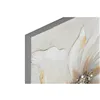 Painting Home ESPRIT White Beige Canvas MDF Wood Flower Romantic 50 x 2,5 x 50 cm (2 Units)