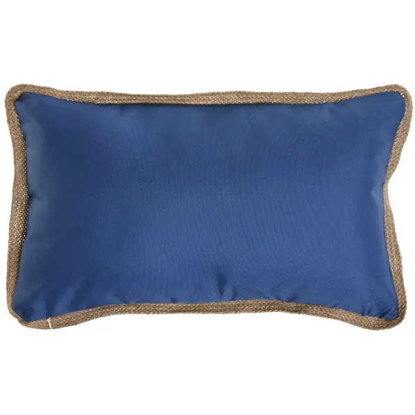 Cushion Home ESPRIT Blue White 50 x 30 cm