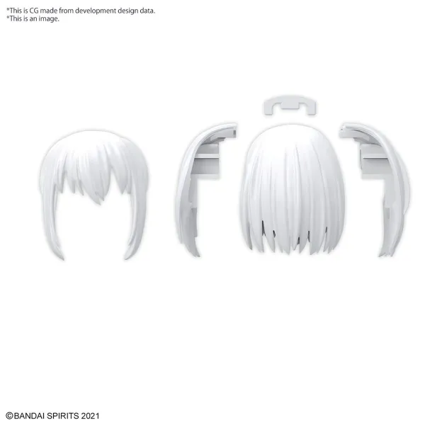 Collectable Figures Bandai 30MS OPTION HAIR STYLE PARTS VOL.10 Plastic Animation and anime (Japanese animation) (4 Units)