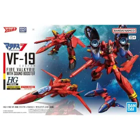 Kolekcionējamas figūras Bandai VF-19 CUSTOM FIRE VALKYRIE Plastmasa Animāciju un anime (Japāņu animācija)