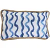 Cushion Home ESPRIT Blue White 50 x 30 cm