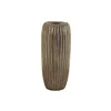 Vase Home ESPRIT Golden Stoneware Modern 17 x 17 x 39 cm