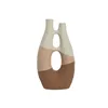 Vase Home ESPRIT Tricolour Ceramic Abstract 22 x 11 x 41 cm