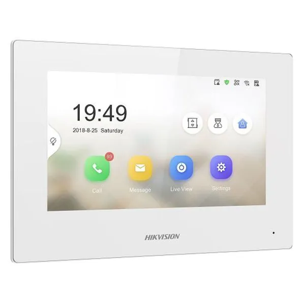 внутренняя телефонная связь Hikvision DS-KH6320-WTE2-W BIAŁY Белый