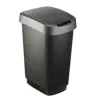 Atkārtoti Pārstrādājamo Atkritumu Tvertne Rotho Twist Silver Sudrabains Plastmasa 25 L