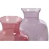 Vase Home ESPRIT Pink Lilac Crystal 19 x 19 x 36 cm (2 Units)