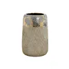 Vase Home ESPRIT Golden Bicoloured Stoneware Modern Aged finish 17 x 17 x 26 cm