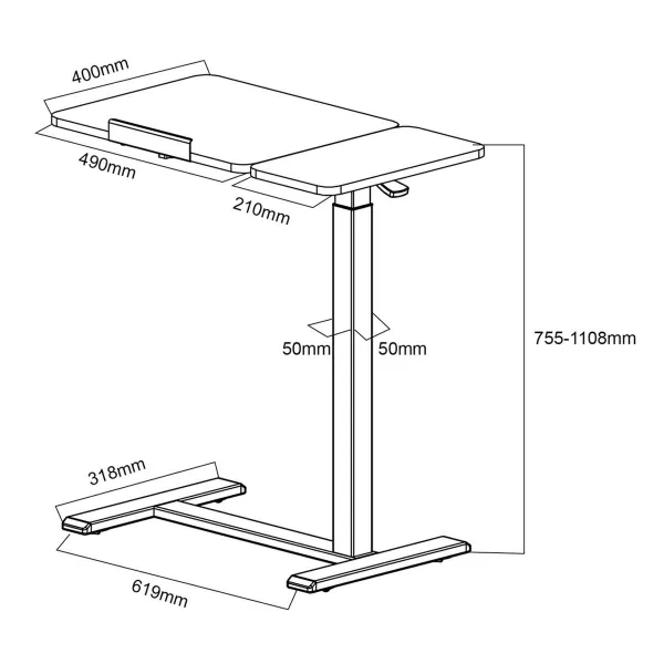 Desk MacLean MC-120 B Black