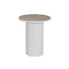 Side table Home ESPRIT White Metal MDF Wood 46 x 46 x 56 cm