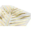 Centerpiece Home ESPRIT Transparent Golden Modern Leaf of a plant 29 x 21 x 3 cm