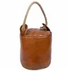 Doorstop Alexandra House Living Cotton Leather 20 x 20 x 20 cm Brown