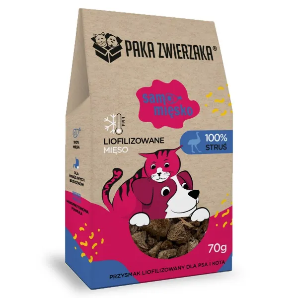 Suņu uzkodas Paka Zwierzaka Strauss 70 g
