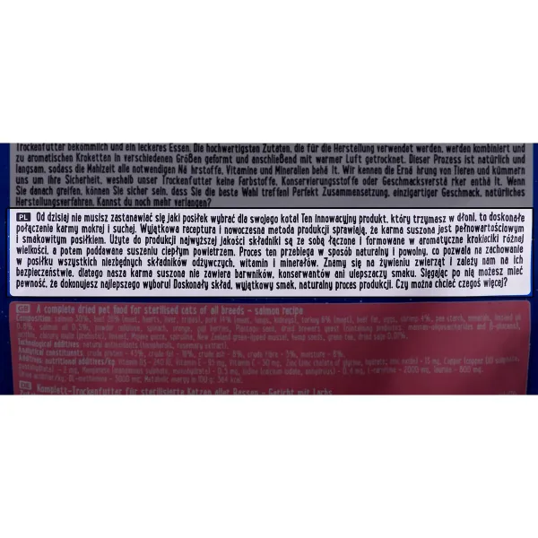 Kaķu barība Dolina Noteci 8533 Laša krāsas Zivs 1 kg