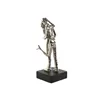 Decorative Figure Home ESPRIT Black Silver Pair 14 x 10 x 29 cm