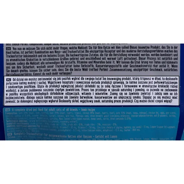 Kaķu barība Dolina Noteci 8535 Jēra gaļa 1 kg