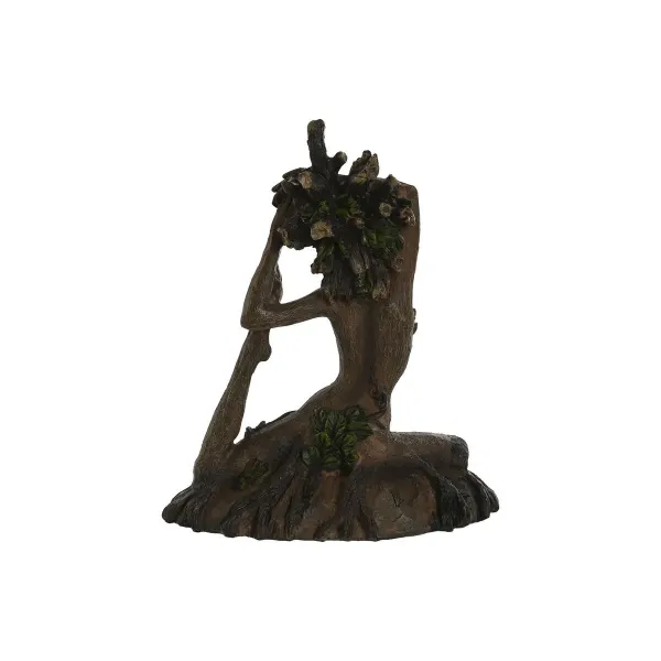 Decorative Figure Home ESPRIT Brown Yoga Indian Man 13 x 6 x 16 cm (2 Units)