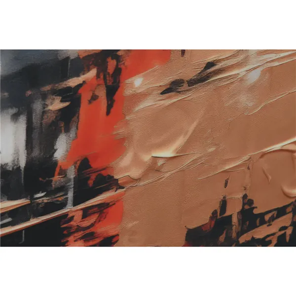 Painting Home ESPRIT Black Golden Abstract Modern 80 x 3,5 x 120 cm (2 Units)