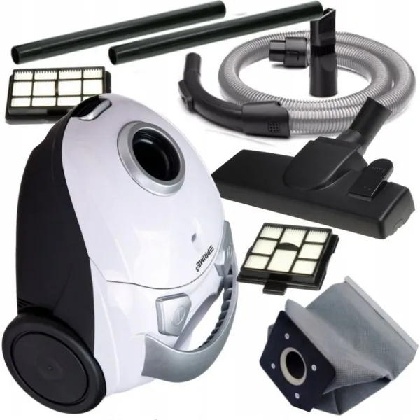 Bagged Vacuum Cleaner Prime3 White Black 700 W
