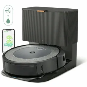 iRobot Robot Vacuum Roomba i557840 Voice Control Round Black Grey Refurbished A+