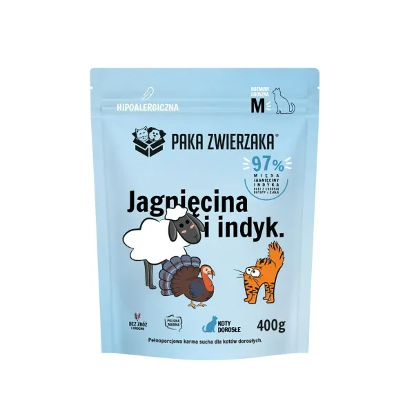 Корм для котов Paka Zwierzaka Мясо ягненка 400 g