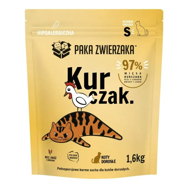 Kissanruoka Paka Zwierzaka Kana 1,6 kg