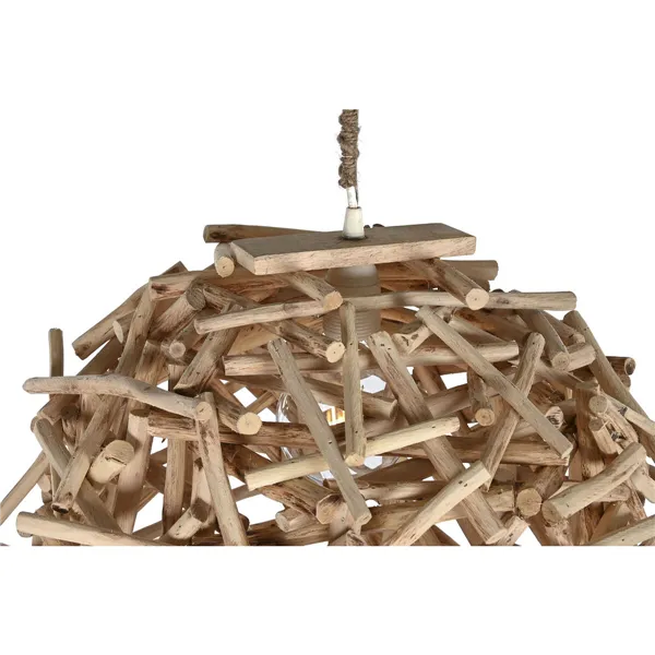 Ceiling Light Home ESPRIT Natural Wood Eucalyptus wood 50 W 40 x 40 x 40 cm