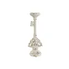 Candleholder Home ESPRIT White Resin 18 x 18 x 50 cm 18 x 15 x 51,5 cm