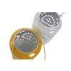 Candleholder Home ESPRIT Yellow White Iron 15 x 15 x 26 cm (2 Units)