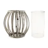 Candleholder Home ESPRIT Silver Crystal Steel 19 x 19 x 19 cm