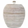 Decorative box Alexandra House Living White Polyresin 19 x 23 x 19 cm