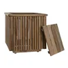 Planter Home ESPRIT Teak 34,5 x 34,5 x 37 cm