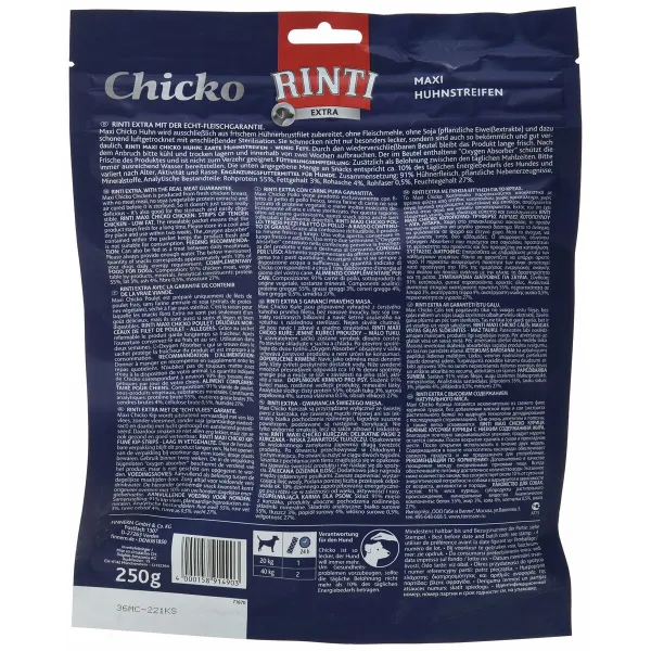 Suņu uzkodas Rinti Cālis 250 g 3 Daudzums