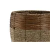 Set of Planters Home ESPRIT Natural Metal Fibre Tropical 33 x 33 x 30 cm