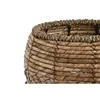 Set of Planters Home ESPRIT Natural Metal Fibre Tropical 32 x 32 x 25 cm