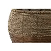 Set of Planters Home ESPRIT Natural Metal Fibre Tropical 32 x 32 x 23 cm