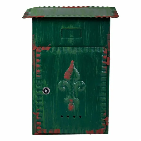 Letterbox Alexandra House Living Green Iron 11 x 37 x 27 cm