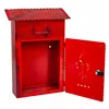 Letterbox Alexandra House Living Red Iron 11 x 37 x 27 cm