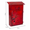 Letterbox Alexandra House Living Red Iron 11 x 37 x 27 cm