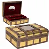 Jewelry box Alexandra House Living Golden Aluminium MDF Wood 20 x 7 x 27 cm