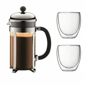 Pressopannu männällä Bodum Harmaa 1 L 0,35 L (8 osaa)