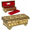 Jewelry box Alexandra House Living Golden Aluminium MDF Wood 14 x 12 x 32 cm