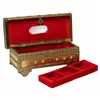 Jewelry box Alexandra House Living Golden Aluminium MDF Wood 14 x 12 x 32 cm