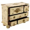 Jewelry box Alexandra House Living Cream Mango wood 10 x 19 x 24 cm 5 drawers